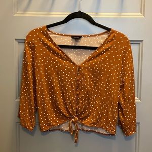 Polka Dot Crop Top